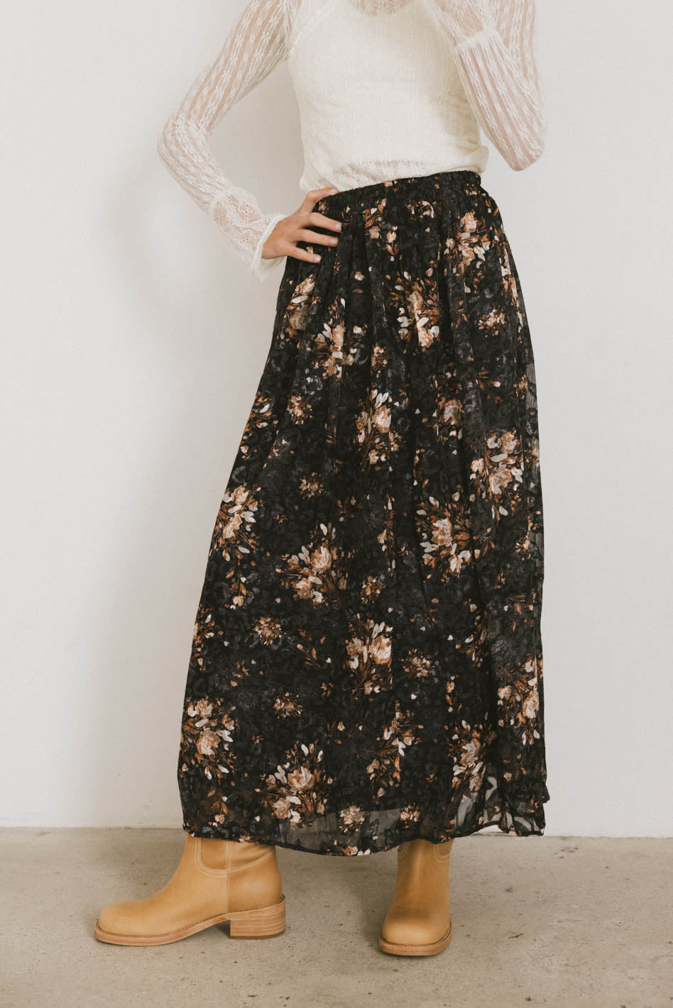 Llara Floral Maxi Skirt
