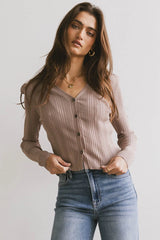 Lucia Cardigan in Taupe