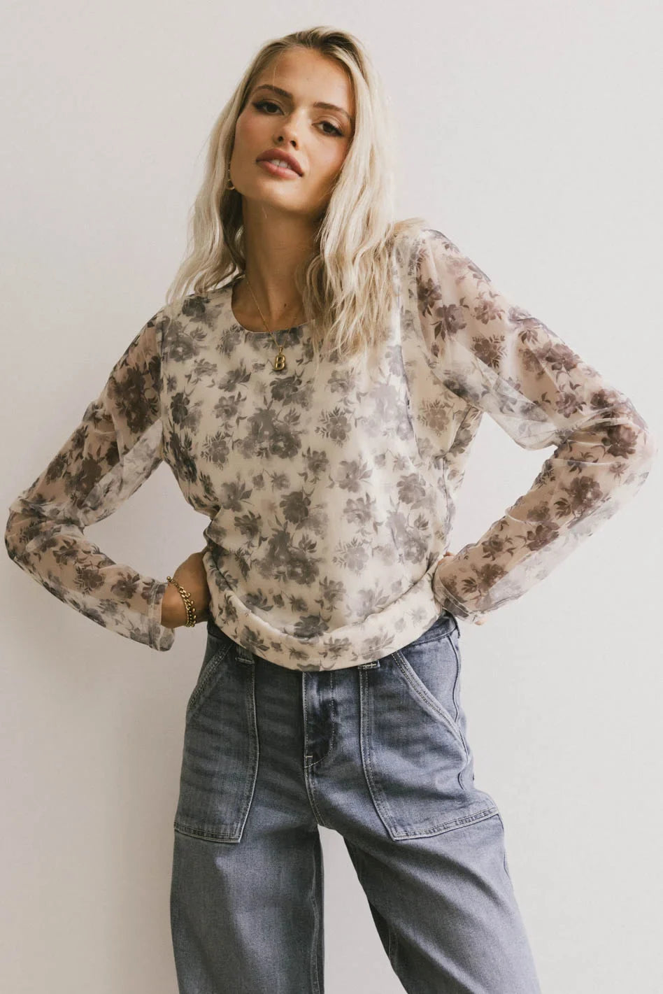 Kenna Mesh Top