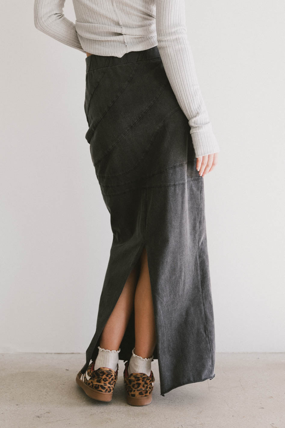 Katherine Skirt in Washed Black