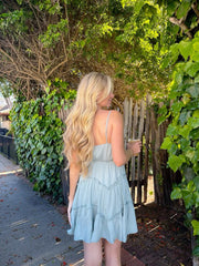 Sage Green Slip Mini Dress
