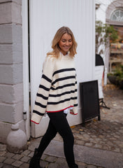 Bold Striped Pullover Knit Sweater