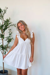 White Babydoll Mini Dress