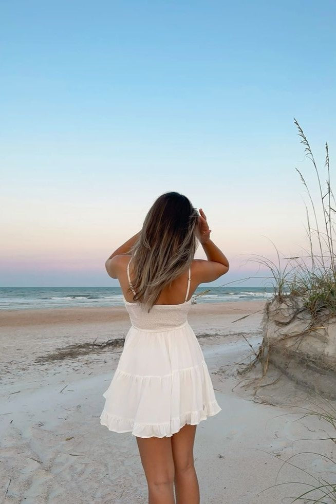 White Slip Mini Dress
