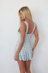 Delicate Polka Dot Mini Dress