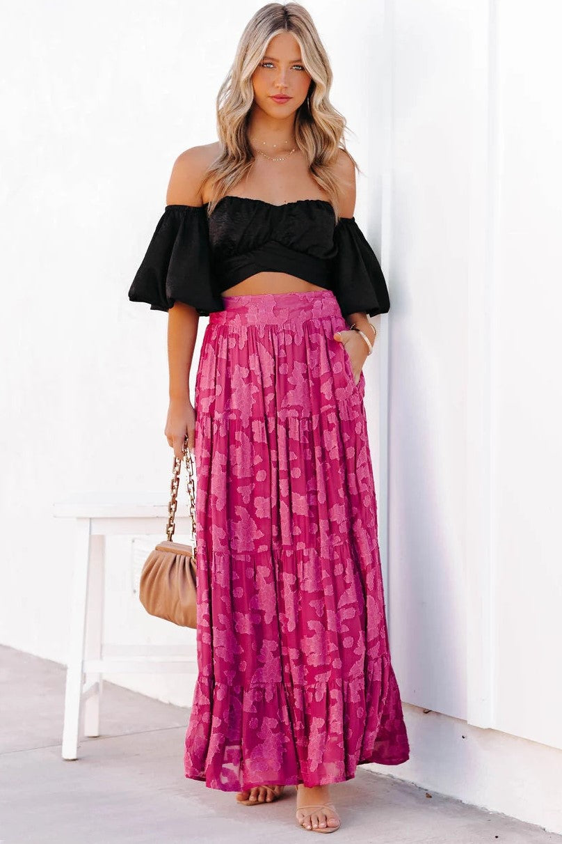 Scruller Top Aspiring Satin Off The Shoulder Crop Top - Black – Groovy Mimi