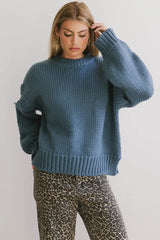 Josie Knit Sweater in Blue