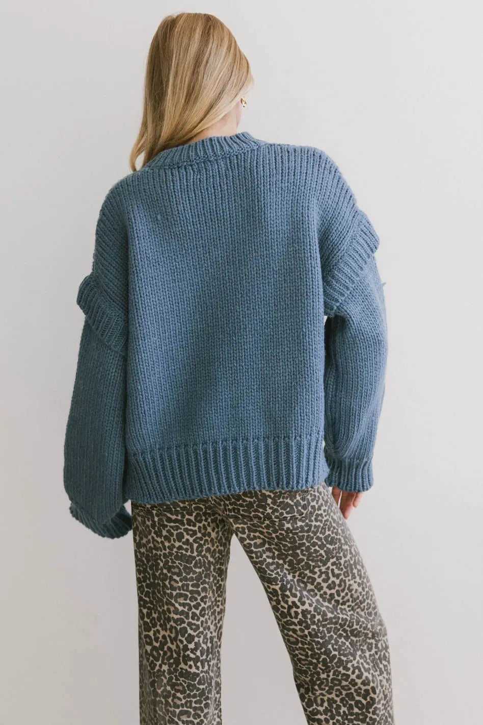 Josie Knit Sweater in Blue