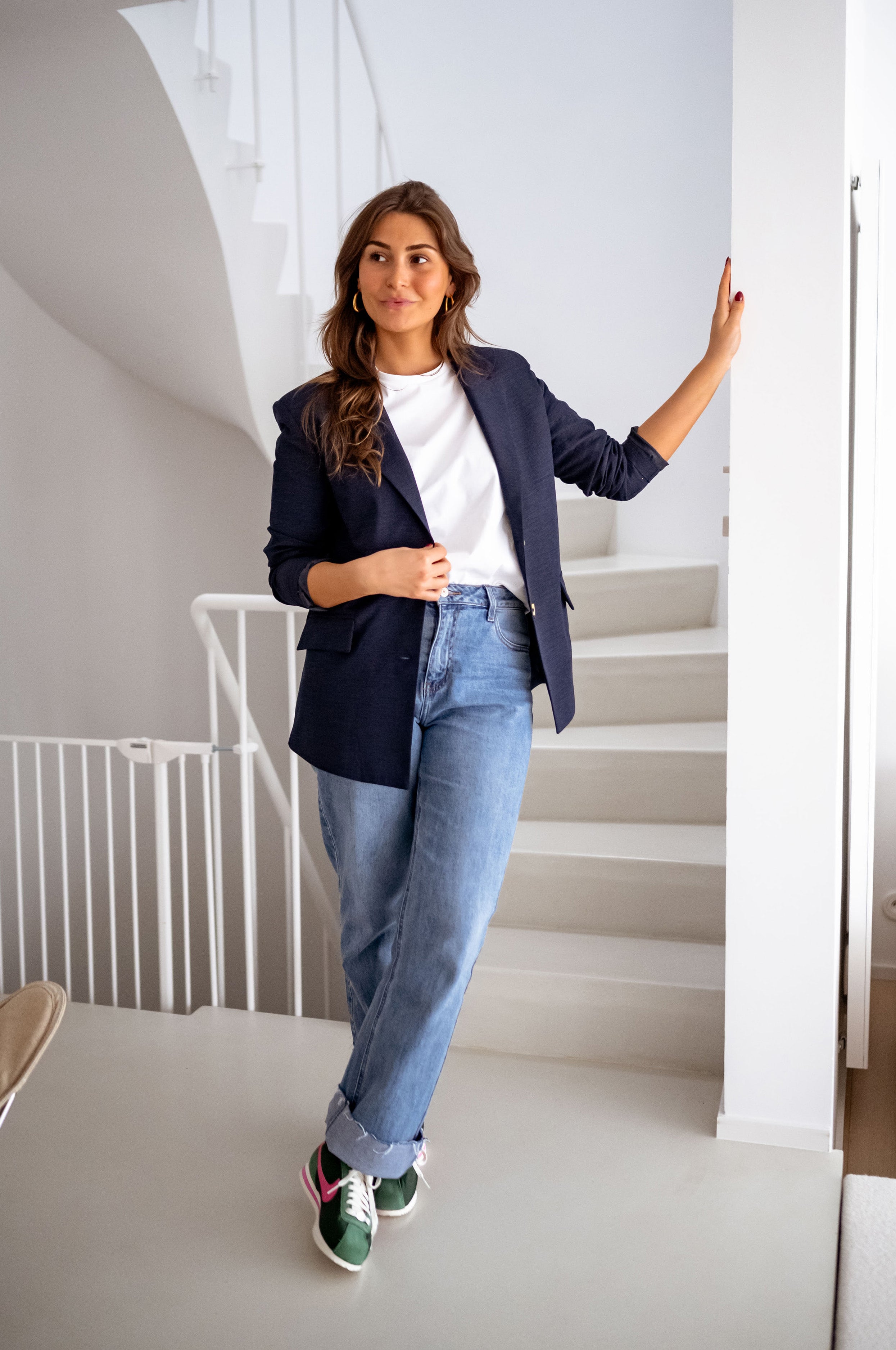 Blue Boss Notched Lapel Blazer