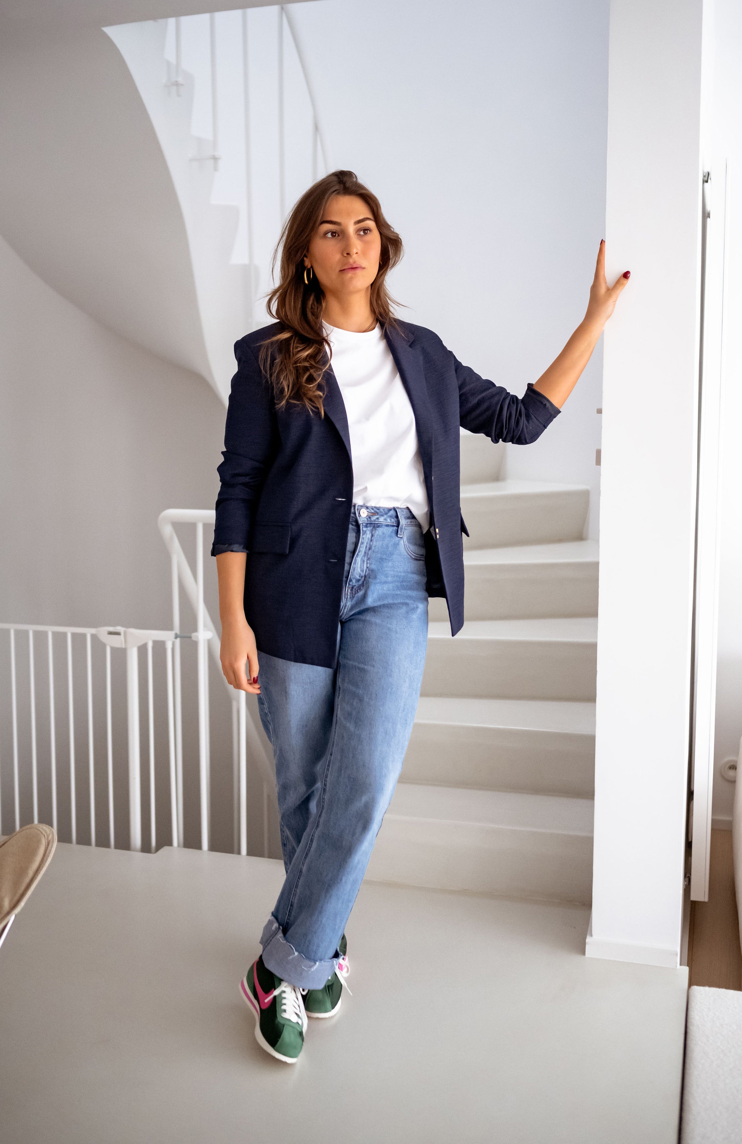 Blue Boss Notched Lapel Blazer