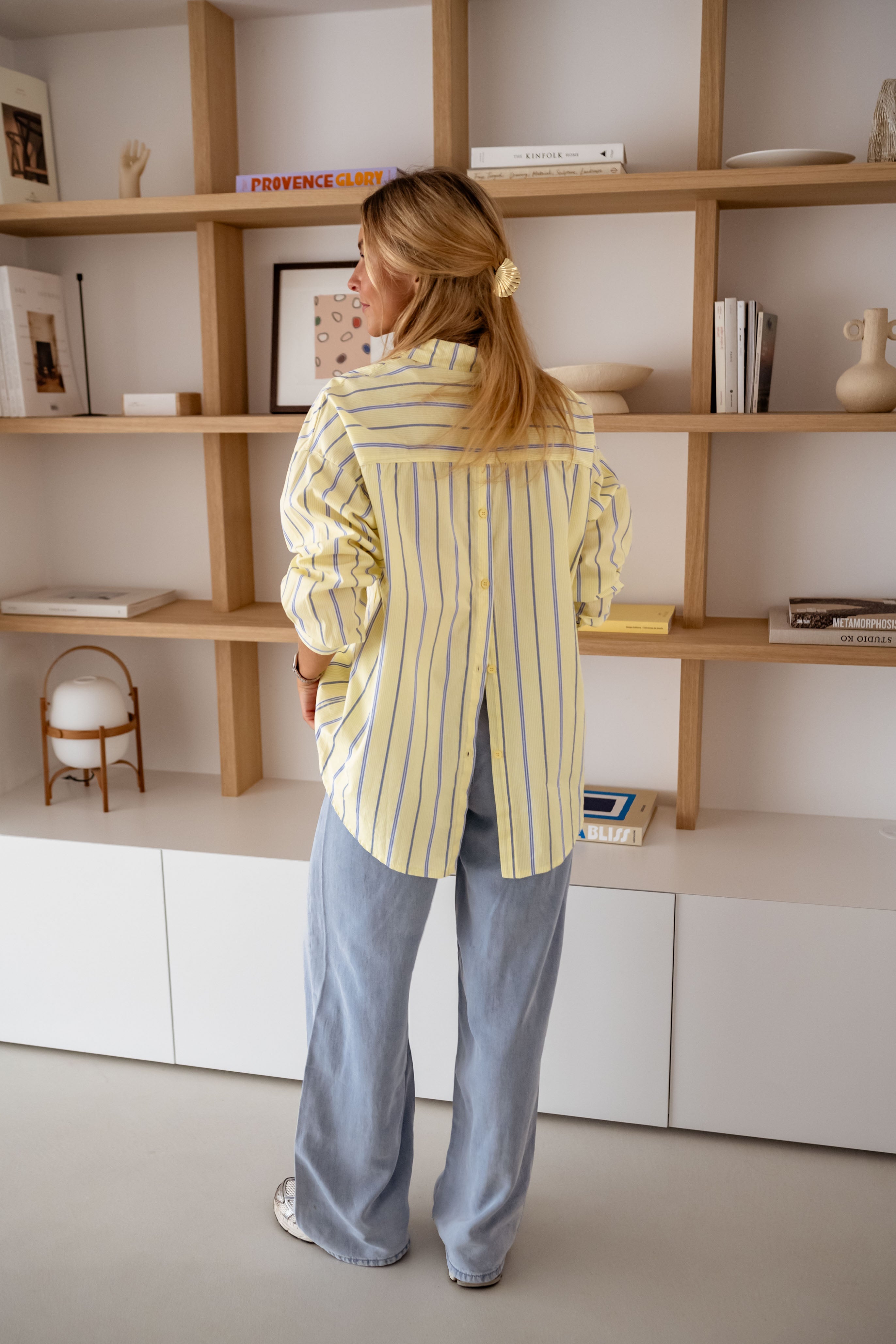 Yellow Striped Long Shirt