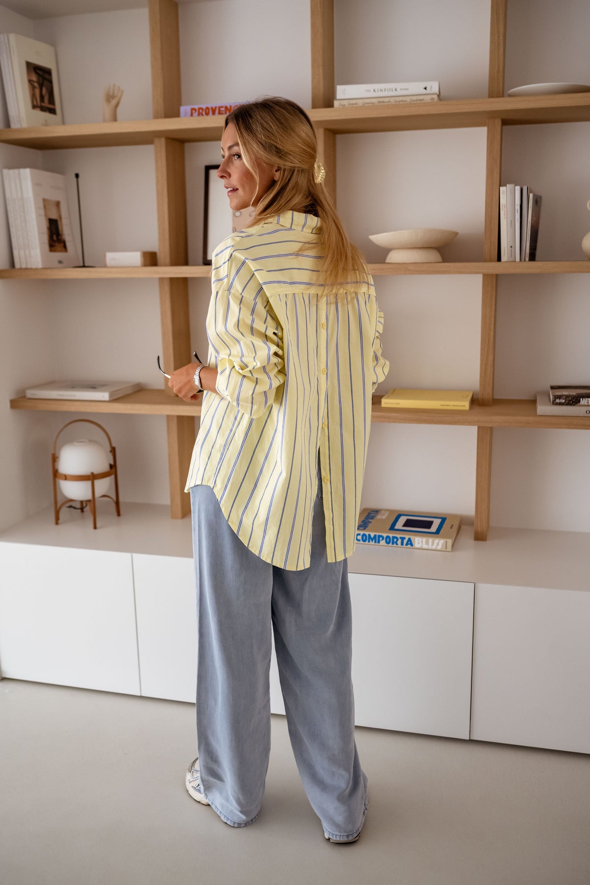 Yellow Striped Long Shirt