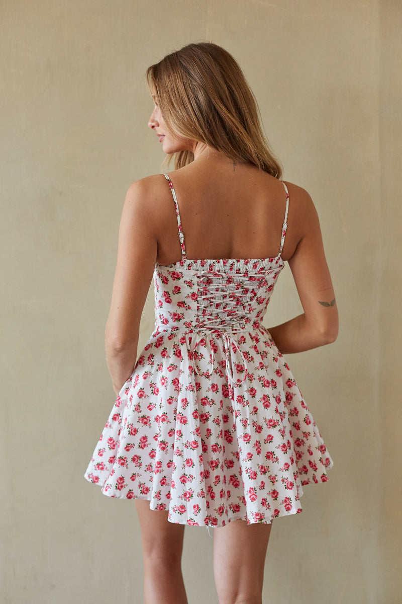 White Corset Mini Dress