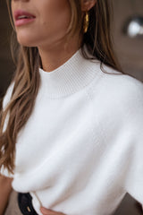Soft Knit Short Sleeves Sweater