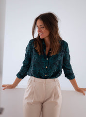 Deep Green Button Down Shirt