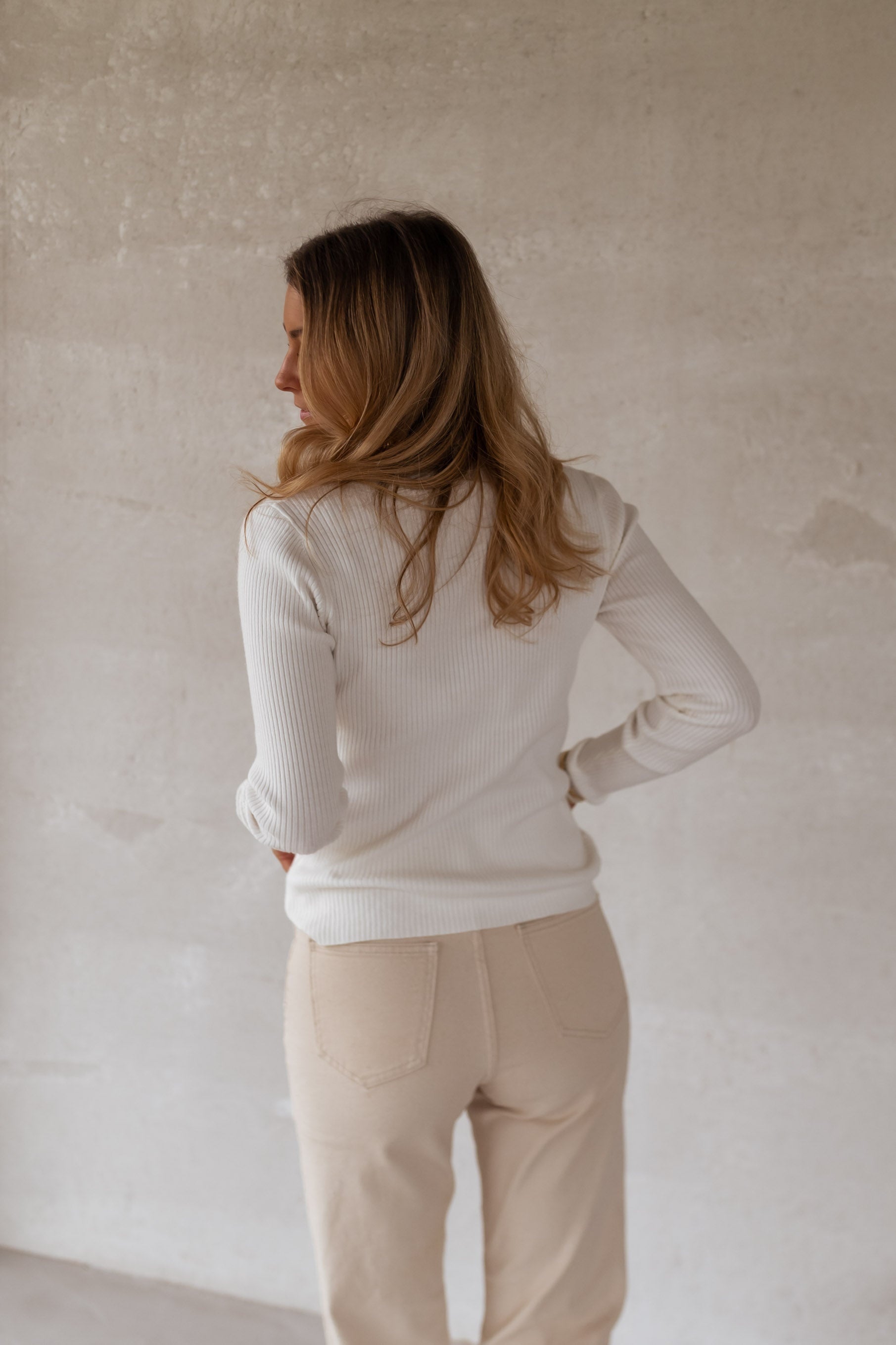 Beige Slim Fit Denim Jeans