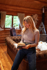 Beige Long Sleeves Knit Sweater