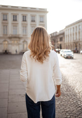 Basic White Knit Thin Sweater