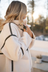 White Shearling Nita Jacket Coat