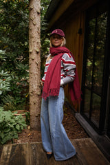 Burgundy Soft Cashmare Long Scarf