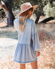 Goldendale Pocketed Chambray Button Down Dress