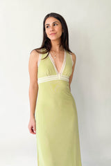 Lime Green Midi Dress
