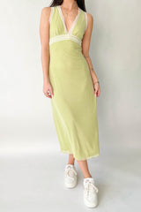 Lime Green Midi Dress
