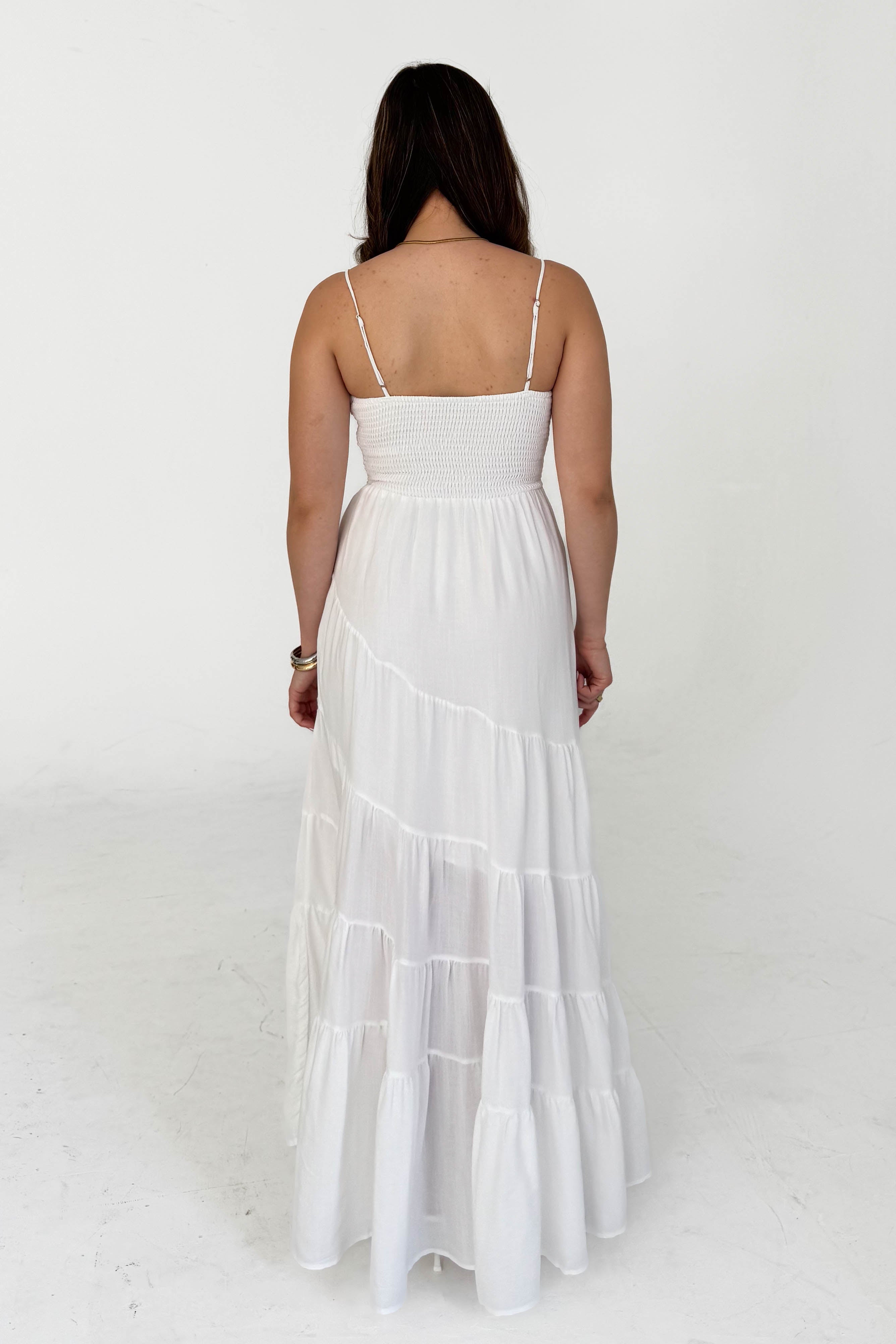 White Slip Maxi Dress