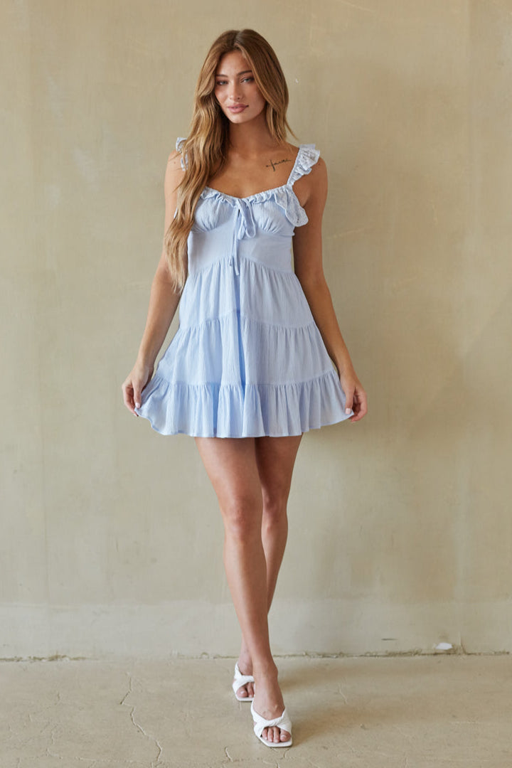 Sweet Ruffle Mini Dress Groovy Mimi Sweet Ruffle Mini Dress Groovy Mimi