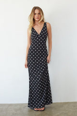 Sweet Polka Dot Maxi Dress