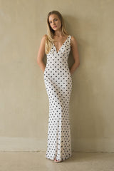 Sweet Polka Dot Maxi Dress