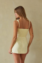 Solid Romper Mini Dress