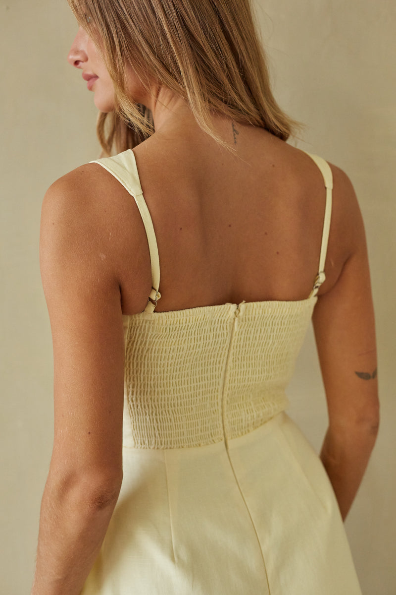 Solid Romper Mini Dress