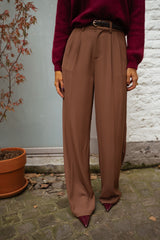 Chocolate Wide-Leg Pants