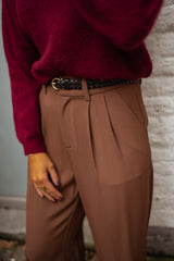 Chocolate Wide-Leg Pants