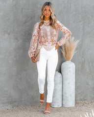 Vivid Visions Crochet Lace Blouse
