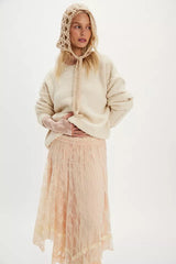 Beige Slouchy Knit Sweater