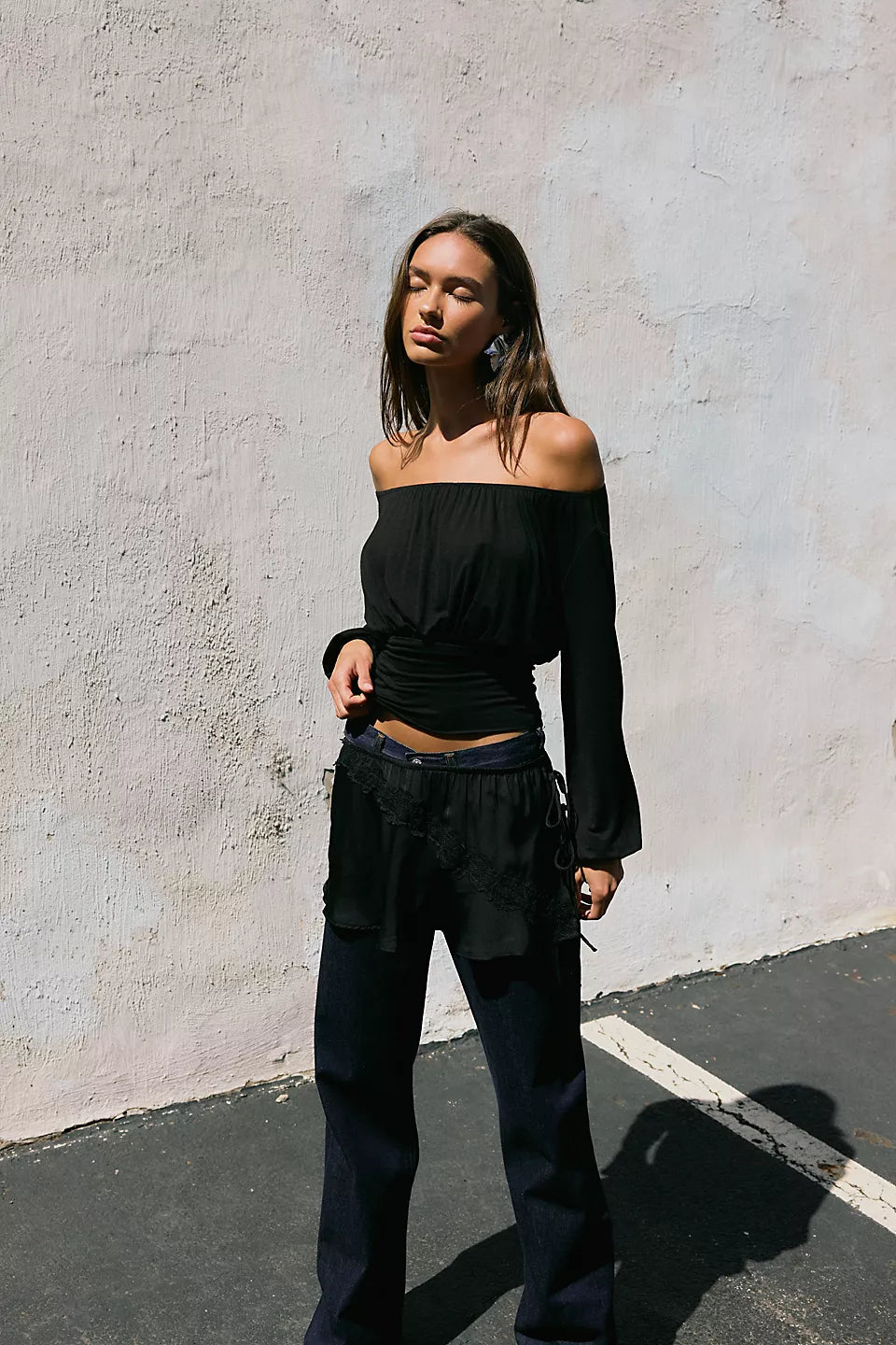 Neat Off the Shoulder Top