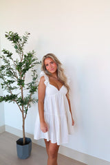 White Babydoll Mini Dress