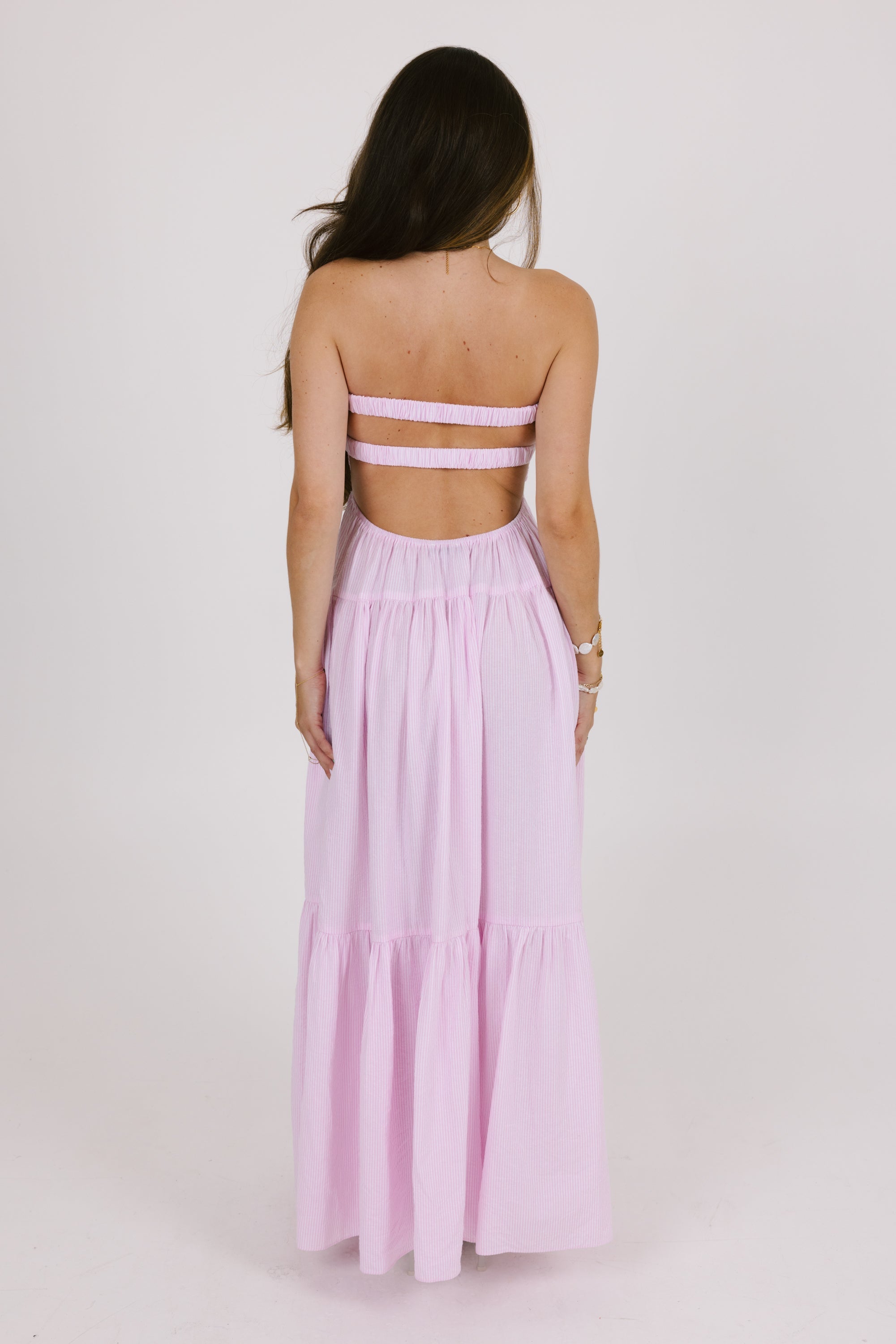 Lilac Front Knot Bandeau Maxi Dress Groovy Mimi Lilac Front Knot Bandeau Maxi Dress Groovy Mimi