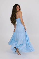 Baby Blue Slip Maxi Dress