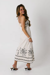 Palermo Dress in Oat/Black