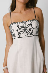 Palermo Dress in Oat/Black