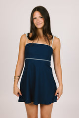 Navy Blue Slip Dress