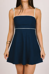 Navy Blue Slip Dress