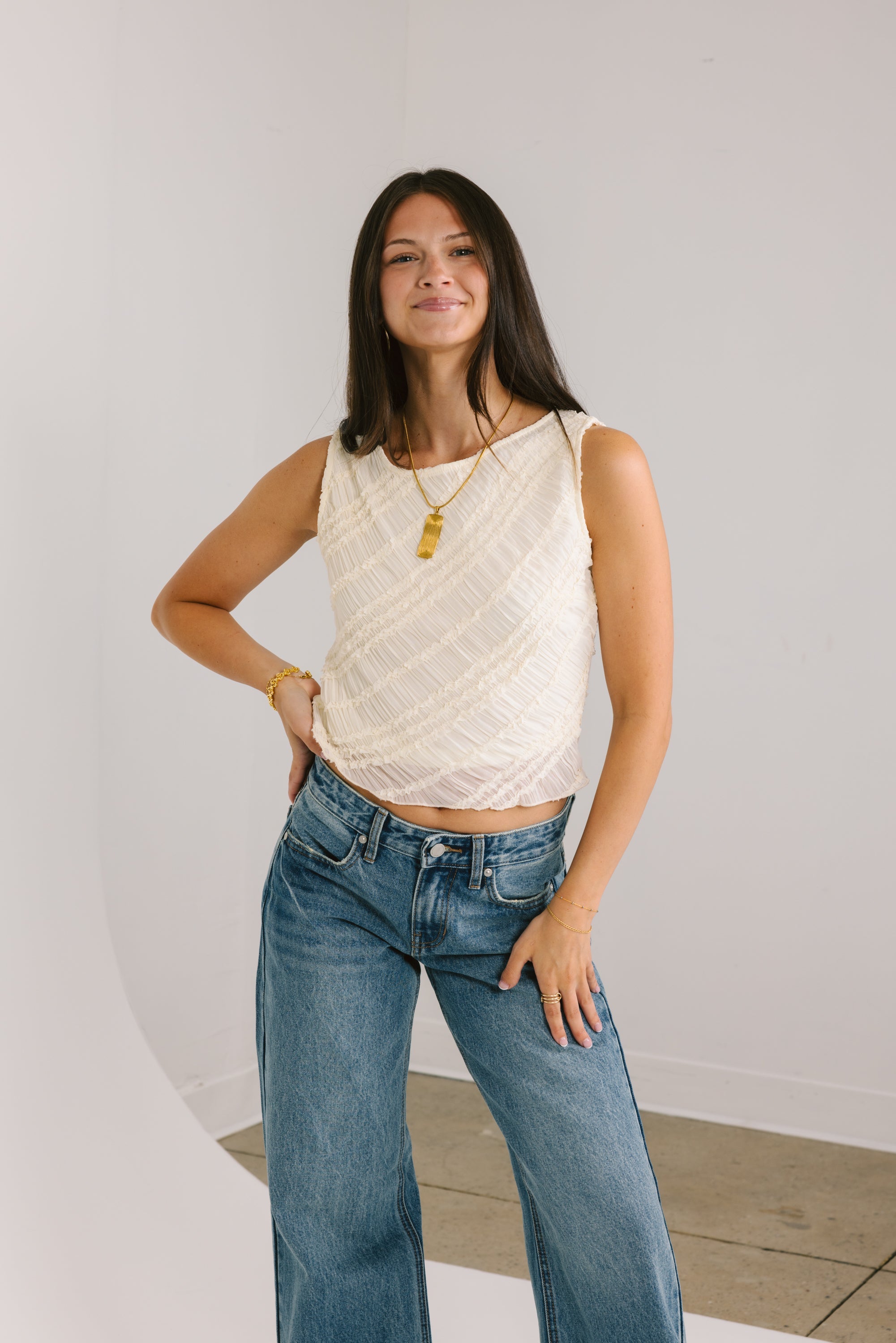 Beige Tank Top