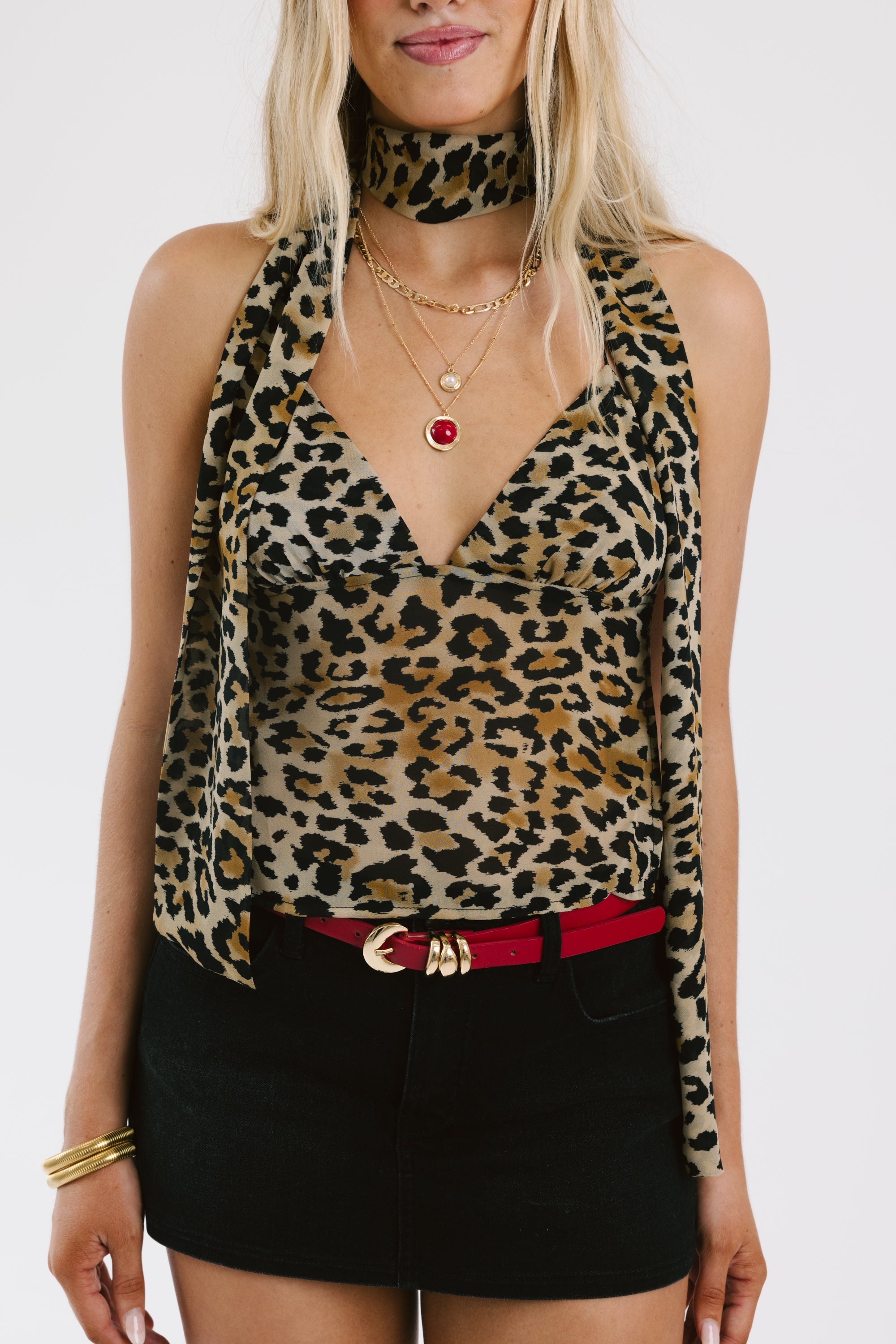 Leopard Print Cami Top