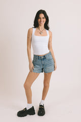 Vintage Blue Denim Shorts