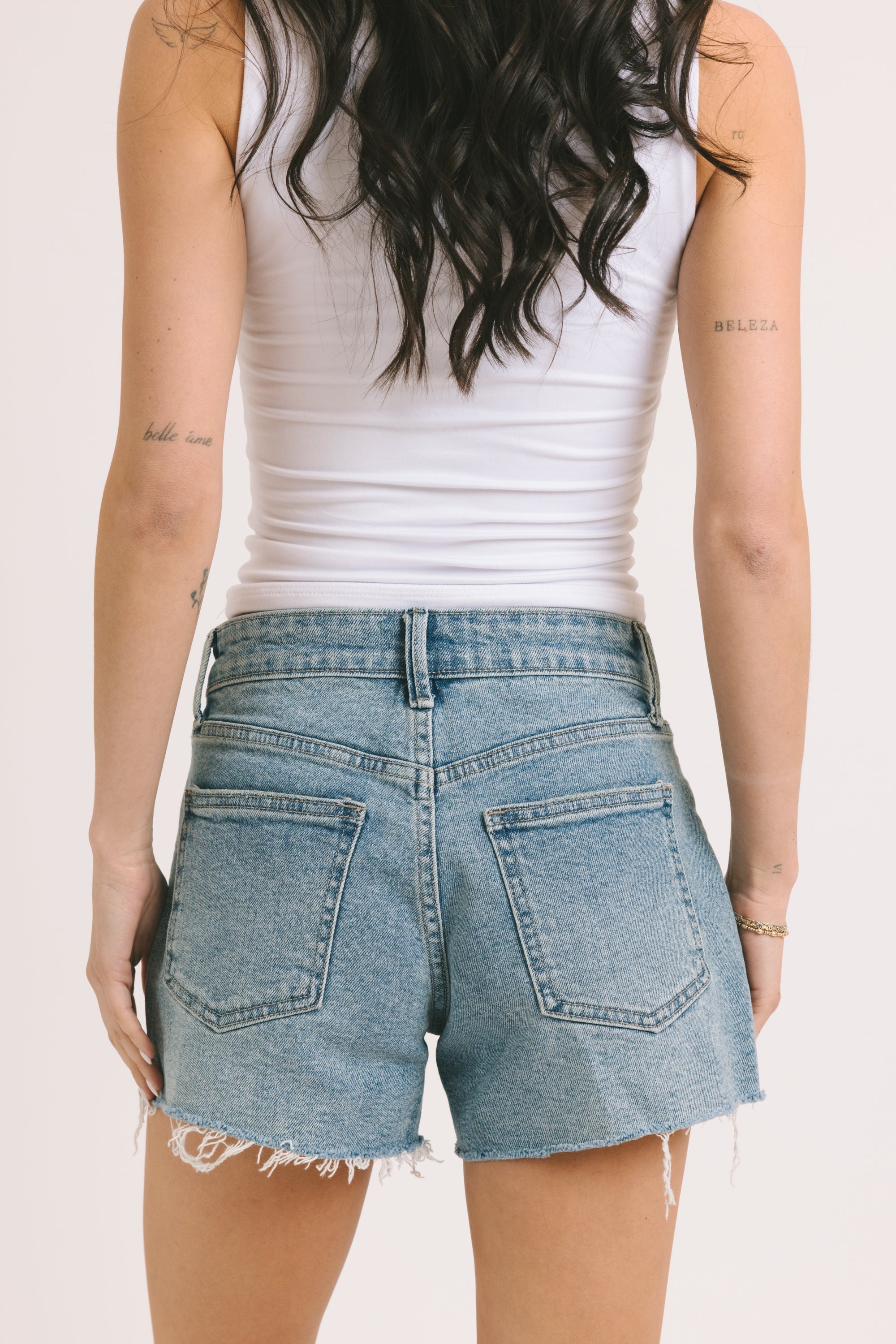 Vintage Blue Denim Shorts