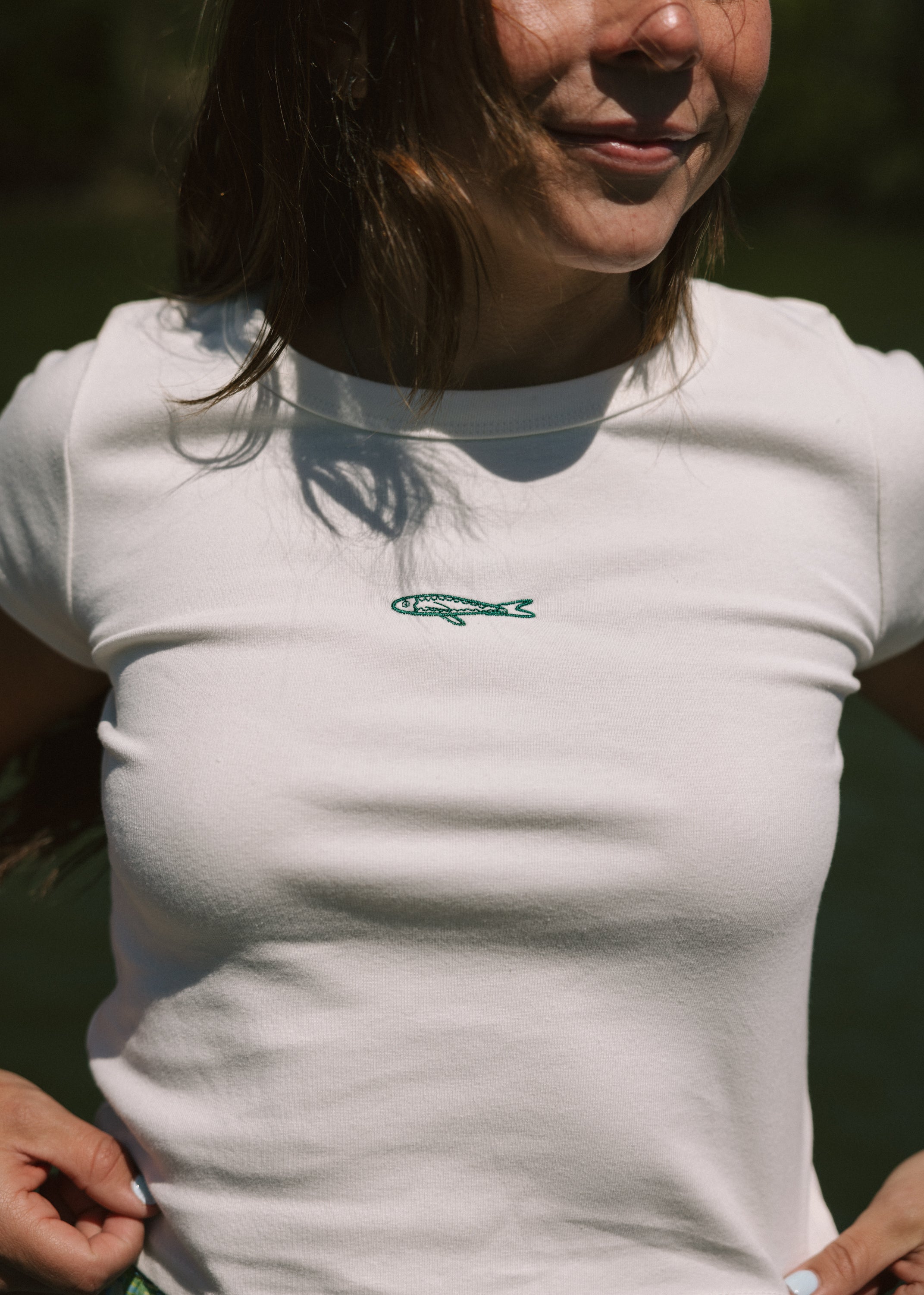 White Fish Baby Tee